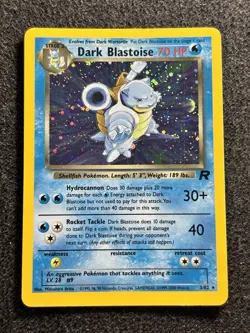 Pokemon TCG Dark Blastoise 3/82 Team Rocket Holo Rare WOTC Vintage LP - Image 1