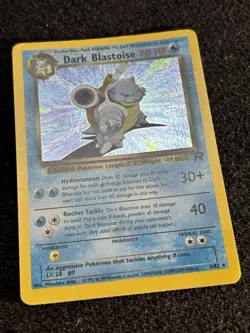 Pokemon TCG Dark Blastoise 3/82 Team Rocket Holo Rare WOTC Vintage LP - Image 2
