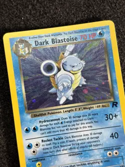 Pokemon TCG Dark Blastoise 3/82 Team Rocket Holo Rare WOTC Vintage LP - Image 4