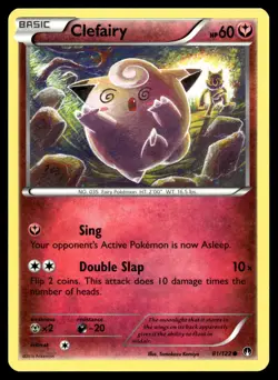 CLEFAIRY 81/122 COMMON BREAKPOINT POKEMON - Image 1