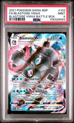 Blastoise VMAX SWSH103 PSA 9 Pokemon Sword & Shield Promo - Image 1