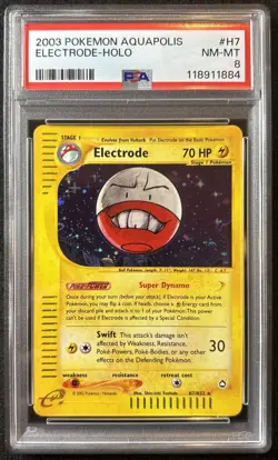 Pokemon Electrode H7/H32 Aquapolis PSA 8 - Image 1