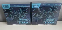 Pokemon Mega Evolution Phantasmal Flames Elite Trainer Box ETB Lot Of 2 Rips! - Image 1