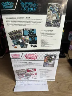 Pokemon Black Bolt and White Flare Pokemon Center ETB - Sealed Pair - IN HAND - Image 2