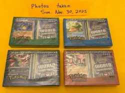 2005 Pokemon World Championship Deck COMPLETE SET of 4 NEW & Factory Sealed MINT - Image 1