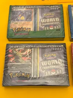 2005 Pokemon World Championship Deck COMPLETE SET of 4 NEW & Factory Sealed MINT - Image 2