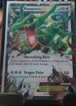 Rayquaza EX 75/108 Ultra Rare Roaring Skies Full Art Holo Pokemon TCG Near Mint - Image 1