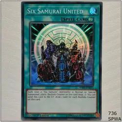 Six Samurai United - SPWA-EN013 - Super Rare 1st Edition Yugioh - Image 1