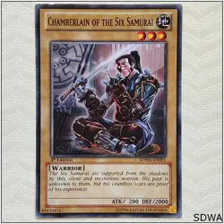 Chamberlain of the Six Samurai - SDWA-EN001 - Common 1st Edition Yugioh - Image 1