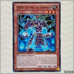 Spirit of the Six Samurai - SDWA-EN012 - Common 1st Edition Yugioh - Image 1