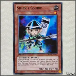 Shien's Squire - SDWA-EN019 - Common 1st Edition Yugioh - Image 1