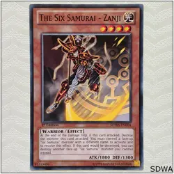 The Six Samurai - Zanji - SDWA-EN004 - Common 1st Edition Yugioh - Image 1