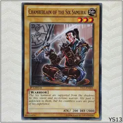 Chamberlain of the Six Samurai - YS13-EN005 - Common 1st Ed Yugioh - Image 1