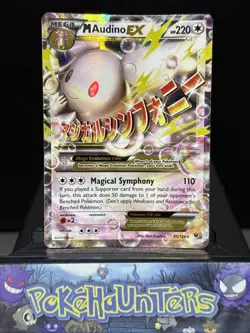 Pokemon Card Mega M Audino EX 85/124 XY Fates Collide Ultra Rare Light Play - Image 1