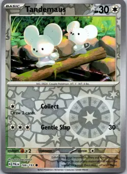 Tandemaus 166/193 Reverse Holo Paldea Evolved PAL NM Pokemon TCG Card - Image 1