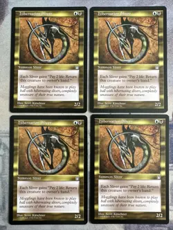 4x Hibernation Sliver- Stronghold- Mtg Magic The Gathering Cards- Playset- NM/LP - Image 1