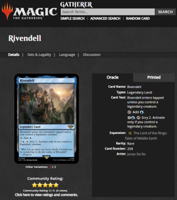 2023 MTG Magic the Gathering LOTR Lord of the Rings Foil #259 Rivendell PSA 9 - Image 4