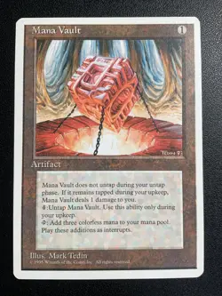 Mana Vault - 4th / Fourth Edition (4ED) - Magic the Gathering MTG Lightly played - Image 1