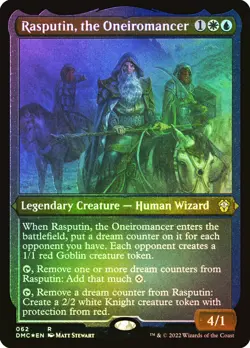 MTG FOIL Rasputin, the Oneiromancer Foil Etched - Dominaria United Commander - Image 1
