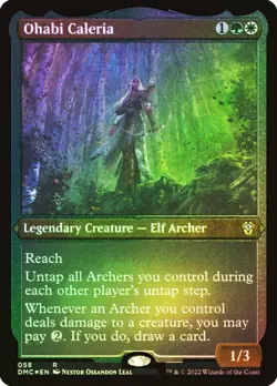 MTG FOIL Ohabi Caleria Foil Etched - Dominaria United Commander #058 - Image 1