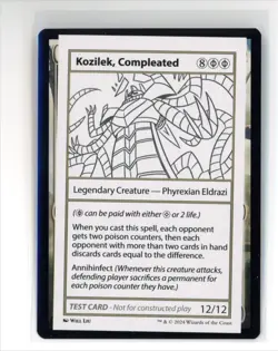 MtG MB2 Kozilek, Compleated Play Test Card - Image 1
