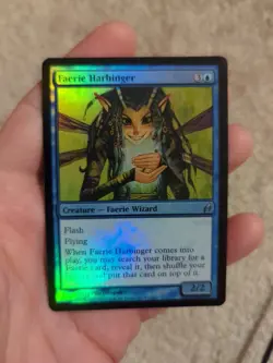 MTG magic cards 1x Faerie Harbinger - Foil Lorwyn NM-Mint, English - Image 1