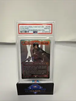2025 MTG Final Fantasy PSA 10 Character Borderless Card #0385 Clive/Ifrit - Image 1