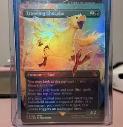 Traveling Chocobo M 0406 Borderless Foil MTG: Final Fantasy - NM+ - Image 2