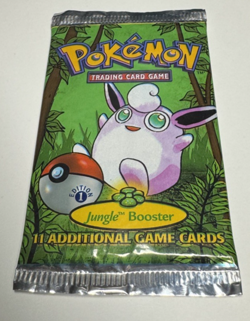FACTORY SEALED 1999 Pokemon Jungle 1st Edition Booster Pack | Wigglytuff | WOTC - Image 1