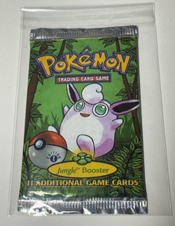 FACTORY SEALED 1999 Pokemon Jungle 1st Edition Booster Pack | Wigglytuff | WOTC - Image 3