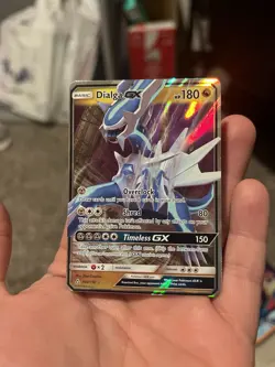Pokemon TCG Dialga GX Ultra Prism Holo Card 100/156 Rare - Image 1