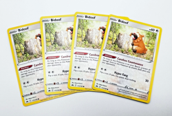 Pokemon Cards Crown Zenith Playset Bidoof 111/159 4x x4 - Image 1