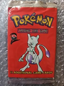 Pokemon Mewtwo Base Set 2 New Sealed Booster Pack - Image 1