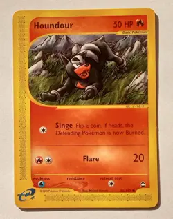 Pokemon - Houndour - Aquapolis 86/147 - Common - LP - Image 1