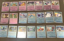 Pokemon lot 21 reverse holo Mega Evolution Psychic Water - Image 1