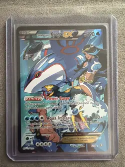 Pokemon TCG Team Aqua's Kyogre-EX Double Crisis Holo Card 6/34 - Image 1