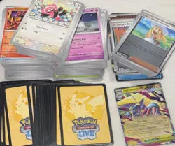 Pokemon Mega Evolution TCG English Bulk Cards Holo 38 Code Cards Lot (340+) - Image 2