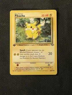 1999 Pokemon 1st Edition Jungle PIKACHU No. 60 * - Image 1