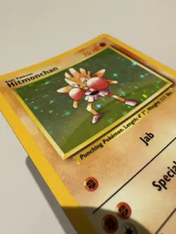 Pokemon TCG Hitmonchan Base Set, Holo Unlimited Rare Card 7/102 LP - Image 3