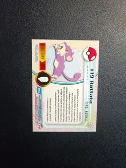 Carte Pokemon Rattata 19 TOPPS Serie 1 Francais - Image 2