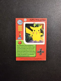 Carte Pokemon Pikachu TV2 Serie 1 TOPPS Francais - Image 2