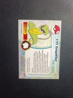 Carte Pokemon Empiflor 71 Serie 1 TOPPS Francais - Image 2