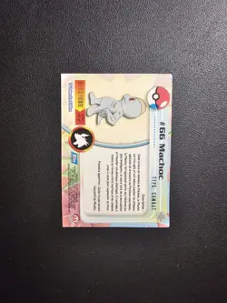 Carte Pokemon Machoc 66 TOPPS Serie 1 Francais - Image 2