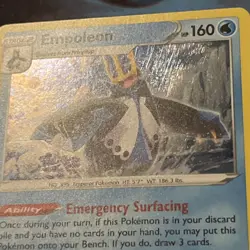 Swirl 🌀 Cosmo Holo Pokemon Empoleon 037/172 Sword & Shield MP - Image 4