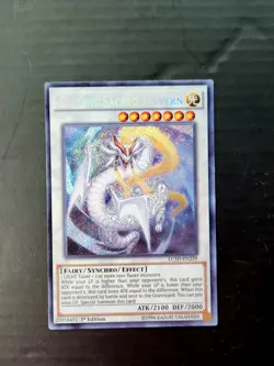 Yugioh Ancient Sacred Wyvern LC5D-EN239 1st Edition Secret Rare - Image 1