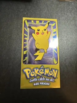 Pokemon Pikachu #25 Topps TV Animation Edition 1 Of 5 Jumbo Card Holo LP - Image 1