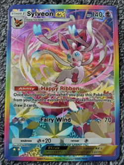 NEW ~ ART CARD ~ Pokemon Pocket TCG Sylveon EX Illustration Immersive TEXTURED - Image 1