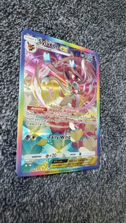NEW ~ ART CARD ~ Pokemon Pocket TCG Sylveon EX Illustration Immersive TEXTURED - Image 5