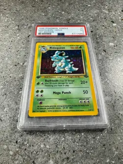 Pokemon TCG Cards 1st Edition Nidoqueen 7/64 Jungle Holo Rare PSA 5 EX - Image 3