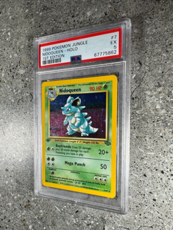 Pokemon TCG Cards 1st Edition Nidoqueen 7/64 Jungle Holo Rare PSA 5 EX - Image 5